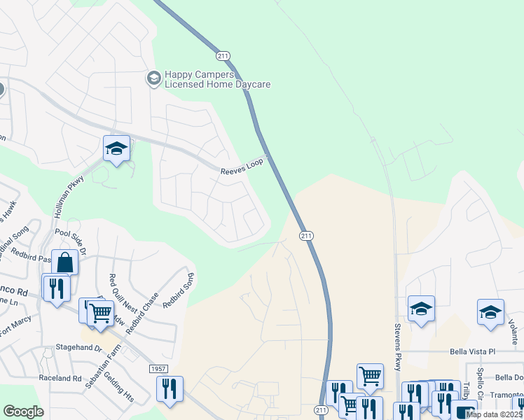 map of restaurants, bars, coffee shops, grocery stores, and more near 1407 Lesser Scaup in San Antonio