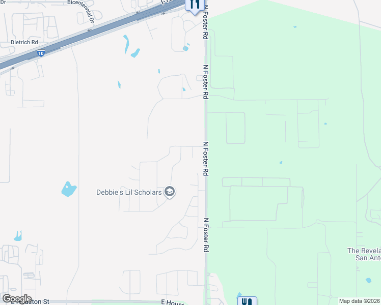 map of restaurants, bars, coffee shops, grocery stores, and more near 827 Laurel Run in San Antonio