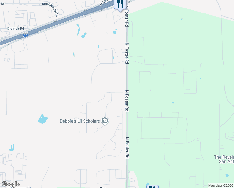 map of restaurants, bars, coffee shops, grocery stores, and more near 827 Laurel Run in San Antonio