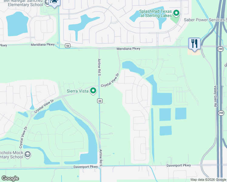 map of restaurants, bars, coffee shops, grocery stores, and more near 10311 County Road 48 in Rosharon