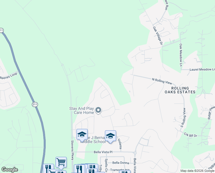 map of restaurants, bars, coffee shops, grocery stores, and more near 13519 Forest Cliff in San Antonio