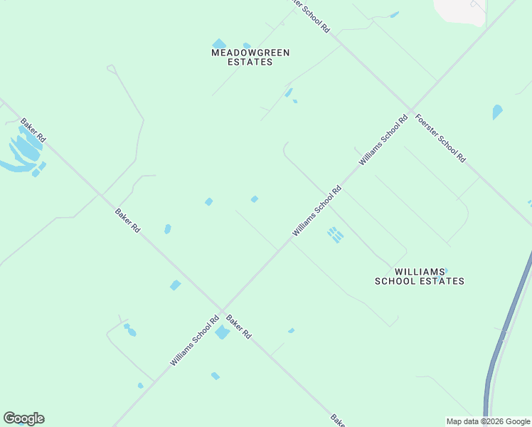 map of restaurants, bars, coffee shops, grocery stores, and more near 7616 Williams School Road in Needville