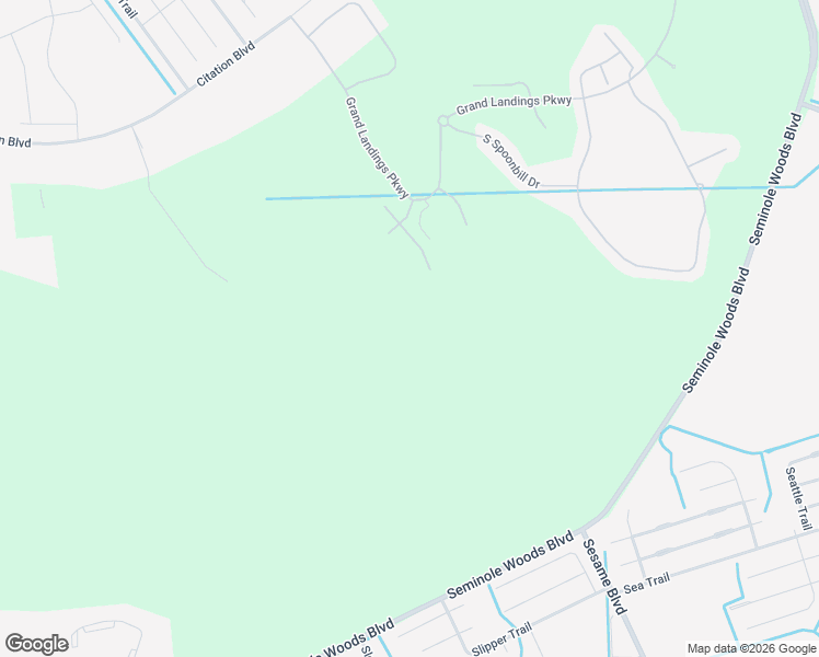map of restaurants, bars, coffee shops, grocery stores, and more near 114 South Spoonbill Drive in Bunnell