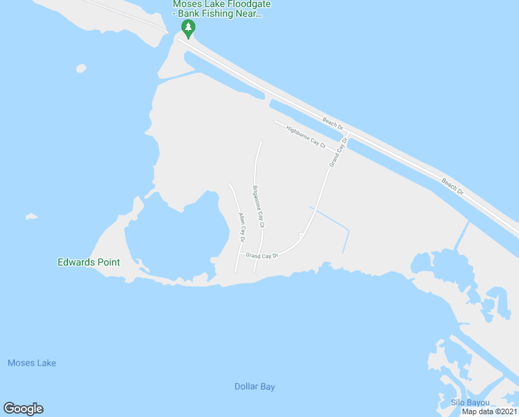 map of restaurants, bars, coffee shops, grocery stores, and more near Brigantine Cay in Texas City