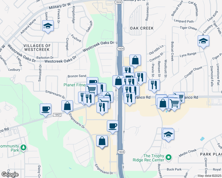 415 Texas 1604 Loop, San Antonio TX - Walk Score