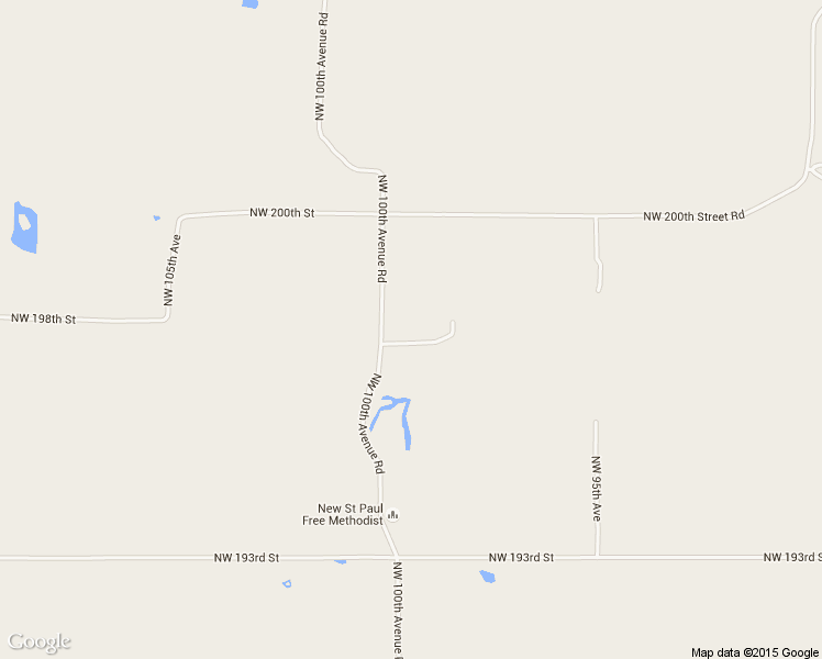 map of restaurants, bars, coffee shops, grocery stores, and more near 19751 Northwest 100th Avenue Road in Micanopy