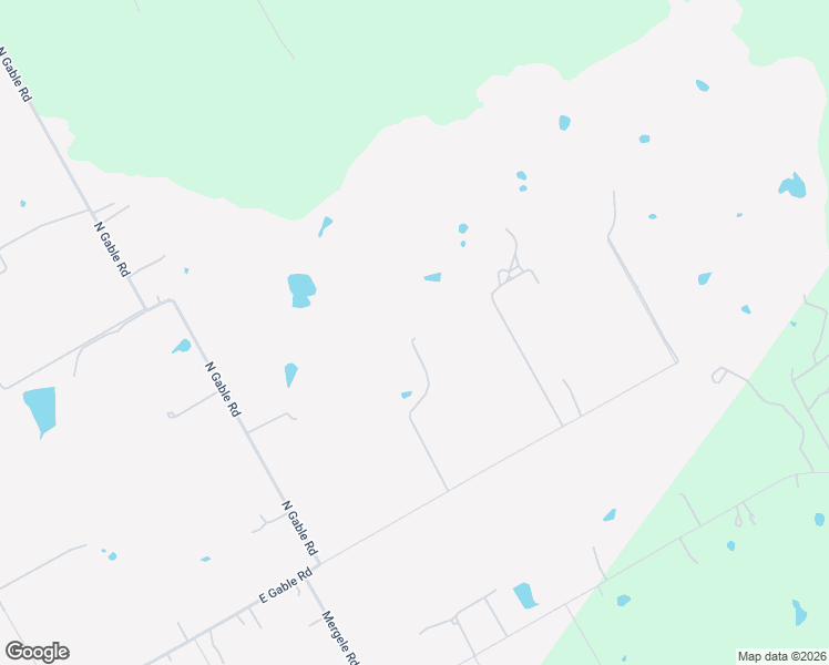 map of restaurants, bars, coffee shops, grocery stores, and more near 16547 East Gable Road in Saint Hedwig