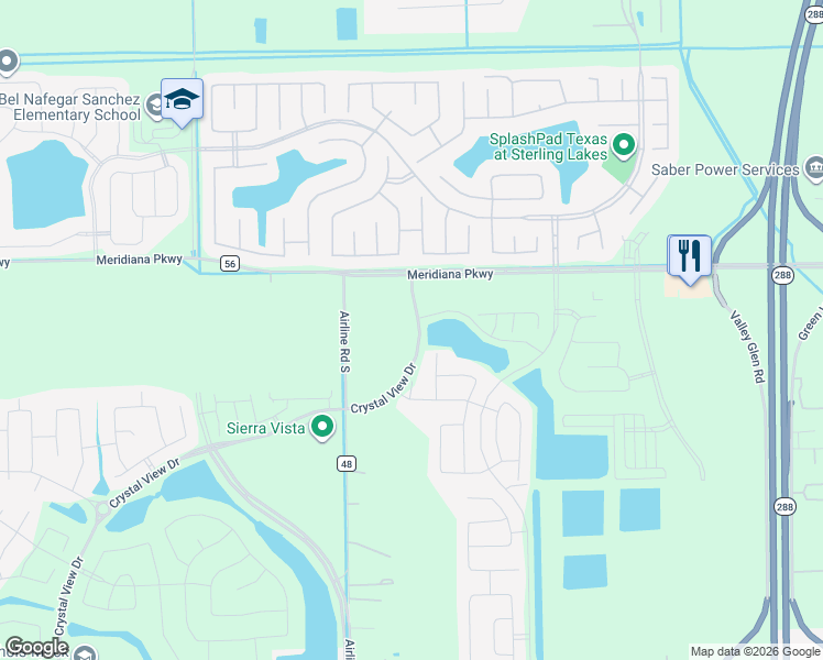 map of restaurants, bars, coffee shops, grocery stores, and more near 2238 Sterling Oaks Drive in Rosharon