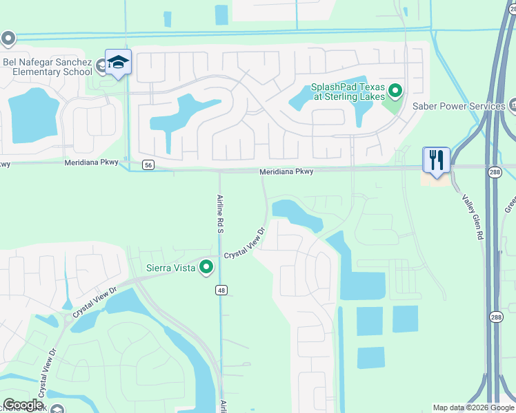 map of restaurants, bars, coffee shops, grocery stores, and more near 2238 Sterling Oaks Drive in Rosharon