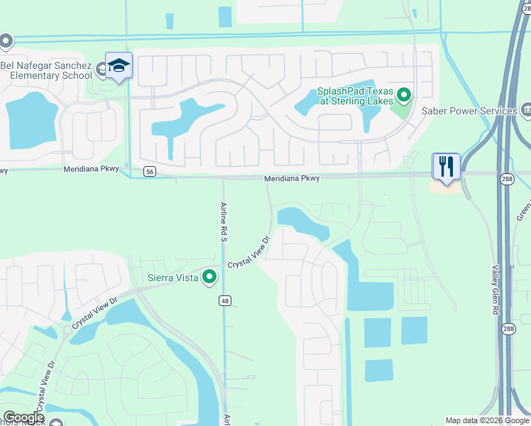 map of restaurants, bars, coffee shops, grocery stores, and more near 2238 Sterling Oaks Drive in Rosharon
