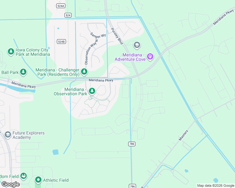 map of restaurants, bars, coffee shops, grocery stores, and more near 10043 Napier Drive in Rosharon