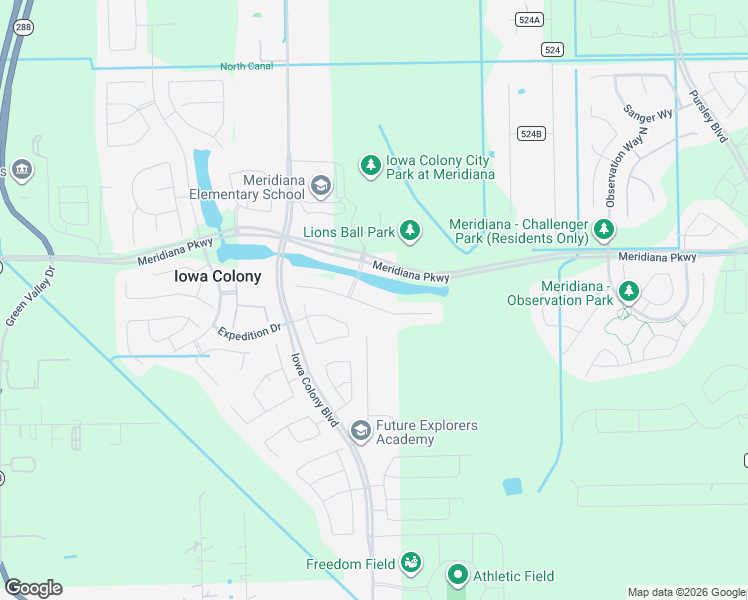 map of restaurants, bars, coffee shops, grocery stores, and more near 4015 Shackleton Court in Rosharon