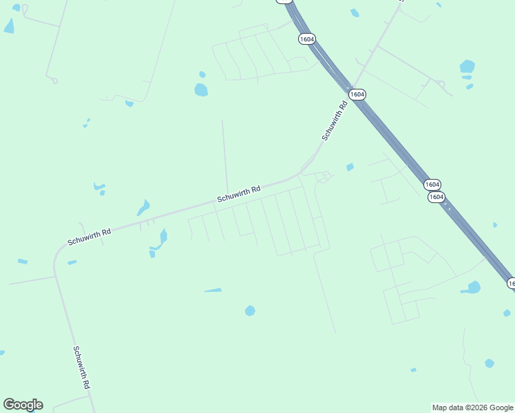 map of restaurants, bars, coffee shops, grocery stores, and more near 1520 Schuwirth Road in Converse