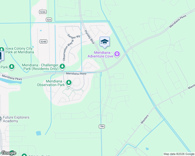 map of restaurants, bars, coffee shops, grocery stores, and more near 10007 Napier Drive in Rosharon