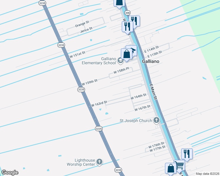 map of restaurants, bars, coffee shops, grocery stores, and more near 313-399 W 161st St in Galliano