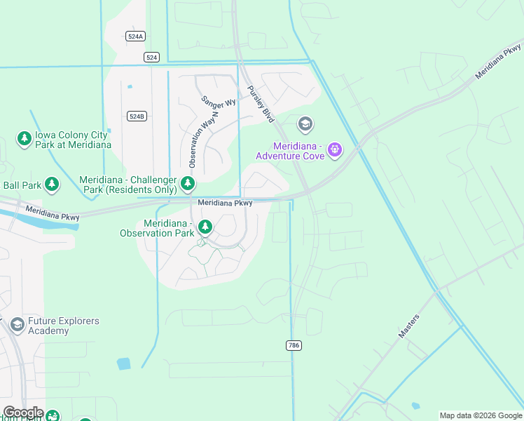 map of restaurants, bars, coffee shops, grocery stores, and more near 10007 Napier Drive in Rosharon