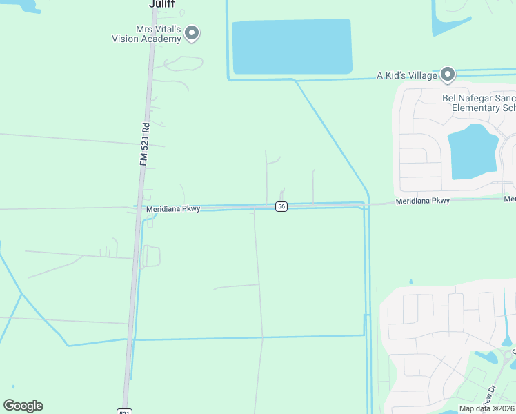 map of restaurants, bars, coffee shops, grocery stores, and more near 1032 Fort Bend County Road in Rosharon