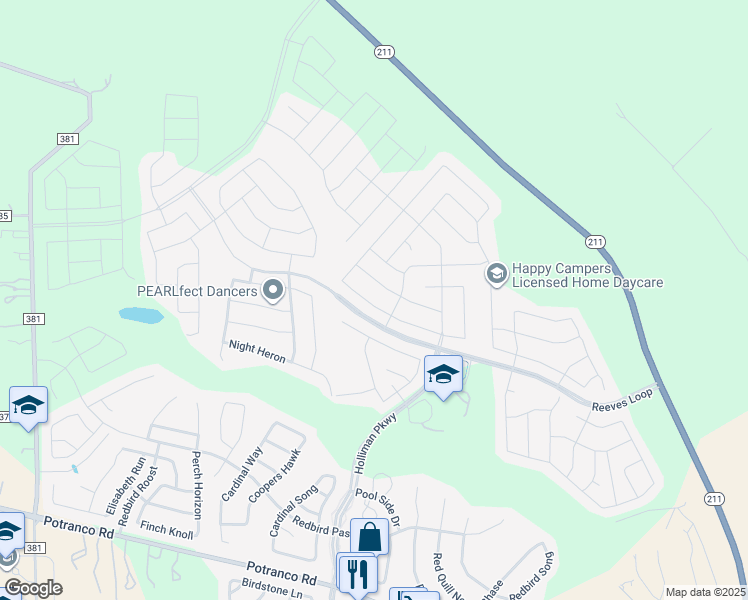 map of restaurants, bars, coffee shops, grocery stores, and more near 15207 Cinnamon Teal in San Antonio