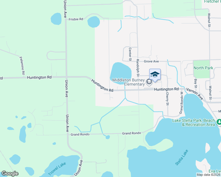 map of restaurants, bars, coffee shops, grocery stores, and more near 1150 Huntington Road in Crescent City