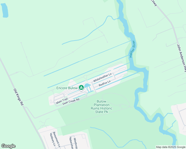 map of restaurants, bars, coffee shops, grocery stores, and more near 183 Osprey Lane in Flagler Beach