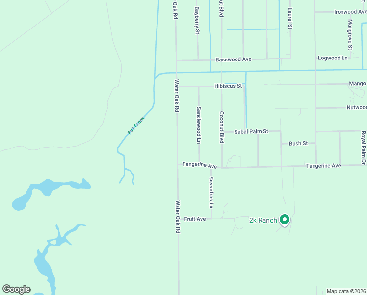 map of restaurants, bars, coffee shops, grocery stores, and more near 3131 Water Oak Road in Bunnell