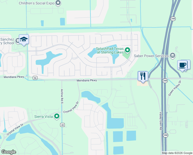 map of restaurants, bars, coffee shops, grocery stores, and more near 2502 Tiger Eye Drive in Rosharon