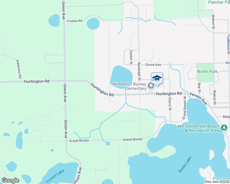 map of restaurants, bars, coffee shops, grocery stores, and more near 1150 Huntington Road in Crescent City