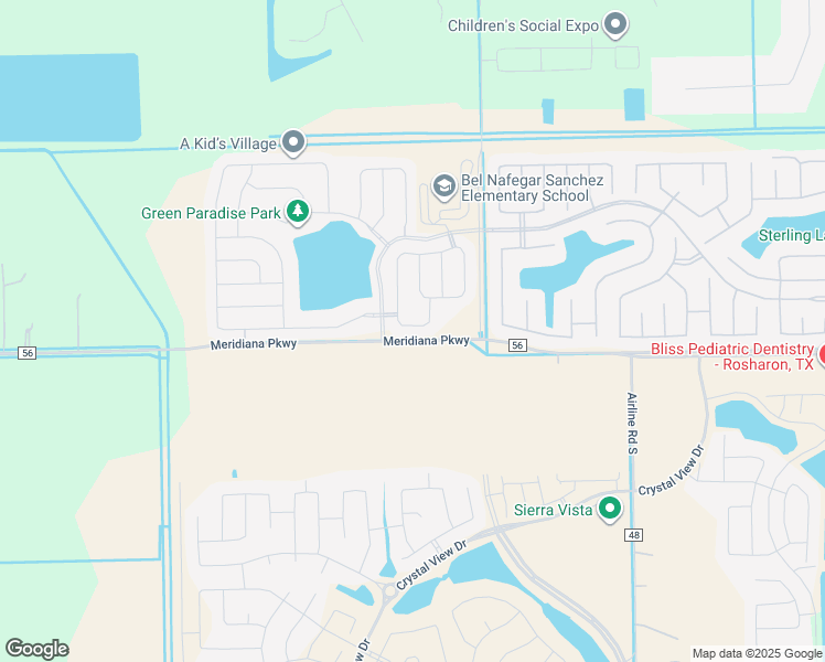 map of restaurants, bars, coffee shops, grocery stores, and more near 1630 Pink Stone Drive in Rosharon