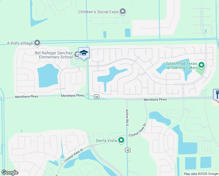 map of restaurants, bars, coffee shops, grocery stores, and more near 9911 Channel Set Way in Rosharon