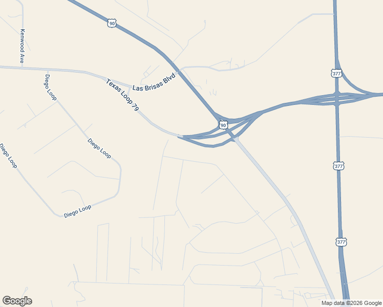 map of restaurants, bars, coffee shops, grocery stores, and more near U.S. 90 in Del Rio