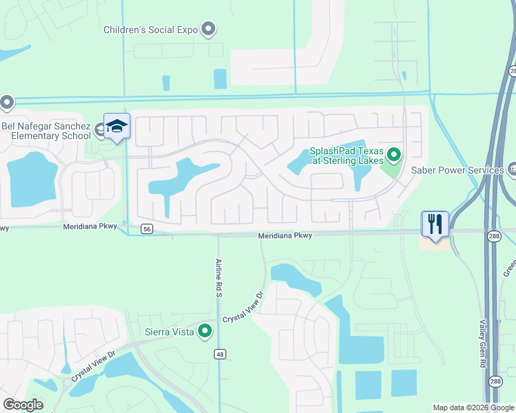 map of restaurants, bars, coffee shops, grocery stores, and more near 9847 Onyx Trail Drive in Rosharon