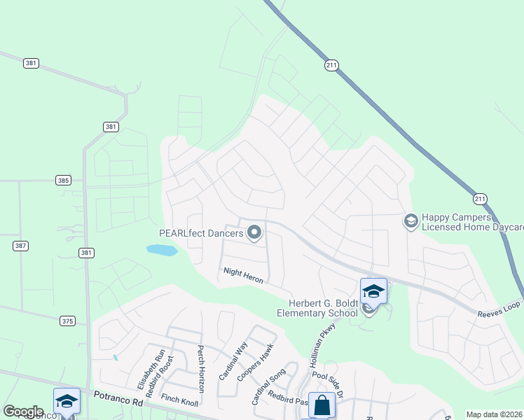 map of restaurants, bars, coffee shops, grocery stores, and more near 15410 Crimson Topaz in San Antonio