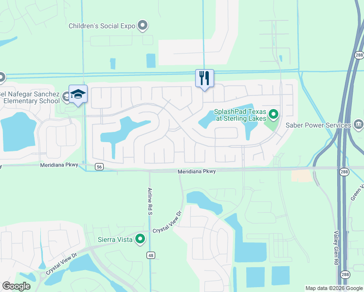 map of restaurants, bars, coffee shops, grocery stores, and more near 9847 Onyx Trail Drive in Rosharon