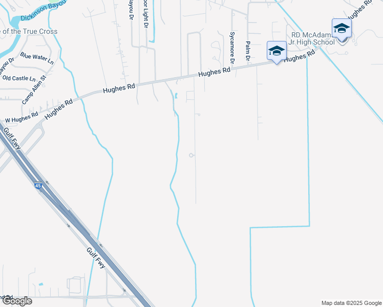 map of restaurants, bars, coffee shops, grocery stores, and more near 7215 Rice Road in Dickinson