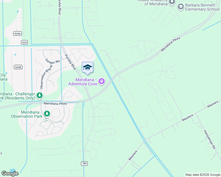 map of restaurants, bars, coffee shops, grocery stores, and more near Manvel Parkway in Brazoria County