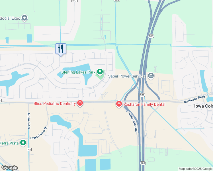 map of restaurants, bars, coffee shops, grocery stores, and more near 9622 Golden Cypress Drive in Rosharon