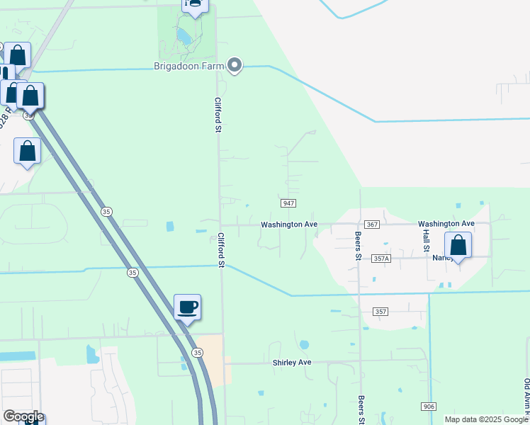 map of restaurants, bars, coffee shops, grocery stores, and more near 875 County Road 947 in Alvin