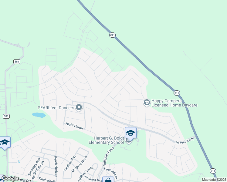 map of restaurants, bars, coffee shops, grocery stores, and more near 815 Brown Thrasher in San Antonio