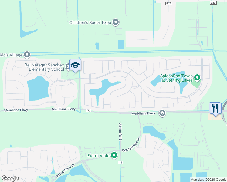 map of restaurants, bars, coffee shops, grocery stores, and more near Clear Diamond Drive in Rosharon