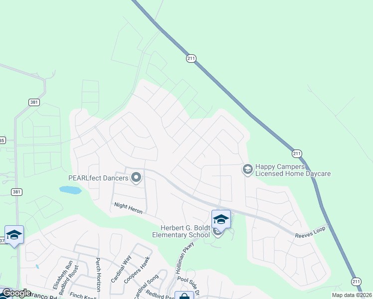 map of restaurants, bars, coffee shops, grocery stores, and more near 815 Brown Thrasher in San Antonio
