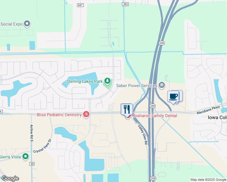 map of restaurants, bars, coffee shops, grocery stores, and more near 9622 Golden Cypress Drive in Rosharon