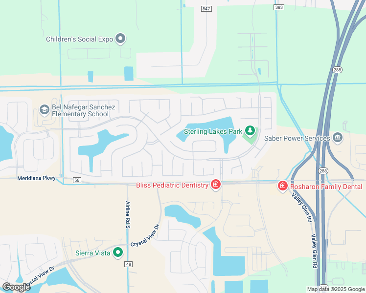 map of restaurants, bars, coffee shops, grocery stores, and more near 9706 Silver Terrace Drive in Rosharon