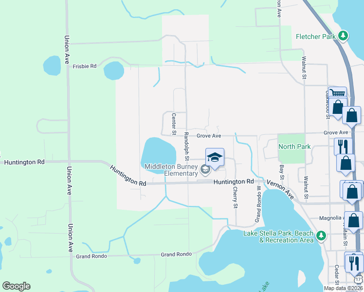 map of restaurants, bars, coffee shops, grocery stores, and more near 831 Randolph Street in Crescent City