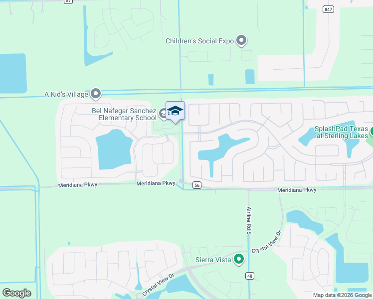map of restaurants, bars, coffee shops, grocery stores, and more near 9714 Shimmering Lakes Drive in Rosharon