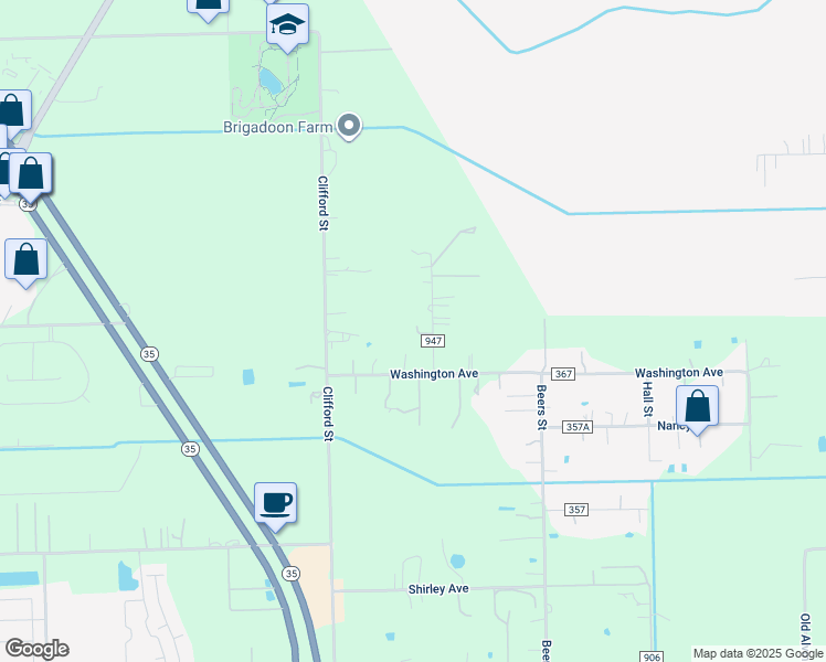 map of restaurants, bars, coffee shops, grocery stores, and more near 875 County Road 947 in Alvin