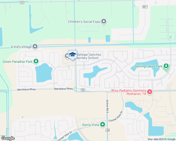 map of restaurants, bars, coffee shops, grocery stores, and more near 1838 Luminous Waters Lane in Rosharon