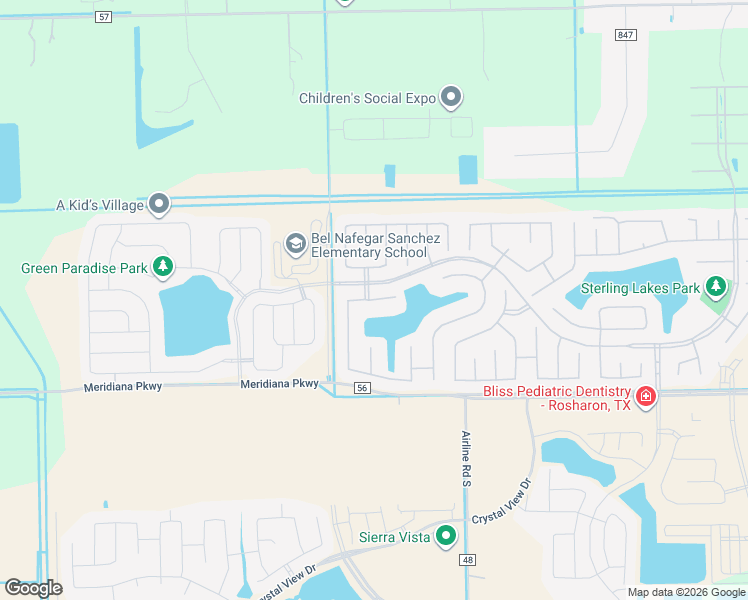 map of restaurants, bars, coffee shops, grocery stores, and more near 1838 Luminous Waters Lane in Rosharon