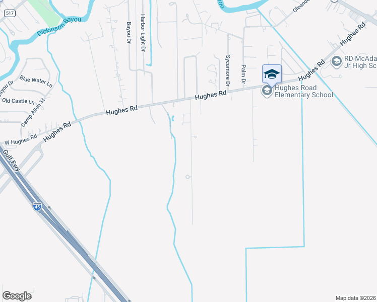 map of restaurants, bars, coffee shops, grocery stores, and more near 7315 Rice Road in Dickinson