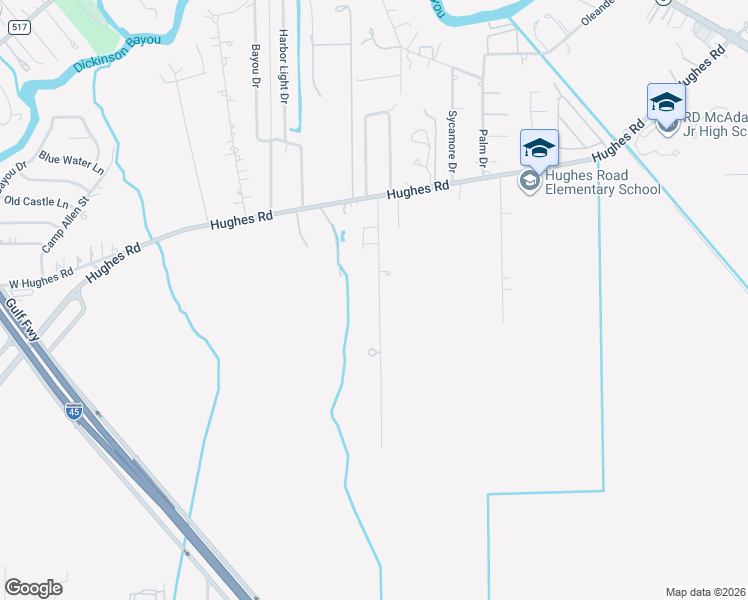 map of restaurants, bars, coffee shops, grocery stores, and more near 7315 Rice Road in Dickinson