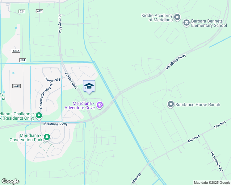 map of restaurants, bars, coffee shops, grocery stores, and more near Manvel Parkway in Manvel